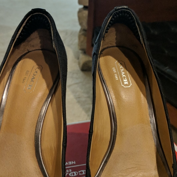 Coach wedge heels in black - Picture 4 of 5